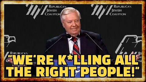 Lindsey Graham GUSHES Over Trump's Warmongering at Pro-Israel Event