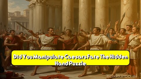Did You Manipulate Caesar's Fate? The Hidden Hand Puzzle! #Rome #Caesar #History
