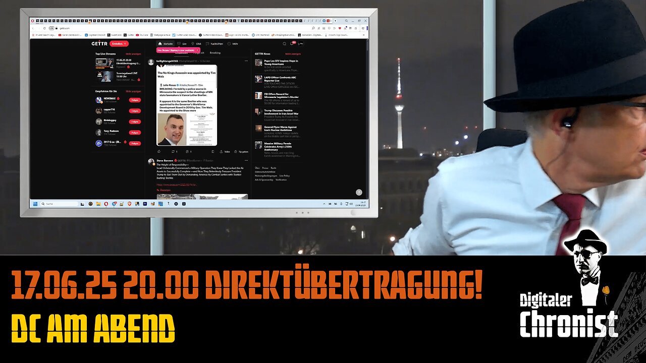 Aufzeichnung vom 17.06.25 Direktübertragung! DC am Abend