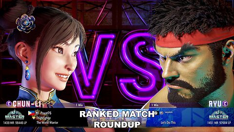Kuya Kalbo SF6 Ranked Roundup. Chun Li Master Rank [Hori Fight Stick]