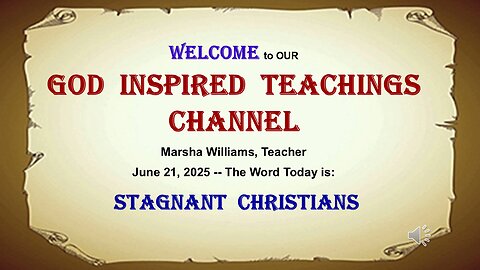 Stagnant Christians
