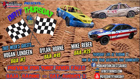 RCS DIRTY THURSDAY - with BAJA Drivers #2 Hogan Lundeen, #49 Dylan Horne, & #29 Mike Reber