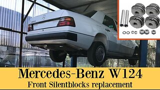 Mercedes-Benz W124 - Front control arm silent block replacement tutorial