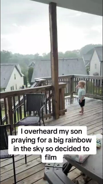 Child Asks For A Rainbow & Creator Delivers Bigly😍
