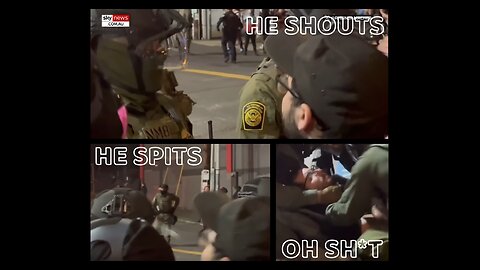 FAFO. Portland Oregon Anti-ICE Protestor SPITS in the FACE of an ICE Officer. UT OH!