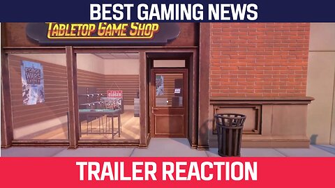 "Tabletop Game Shop Simulator - Official Announcement Trailer" - Reaction