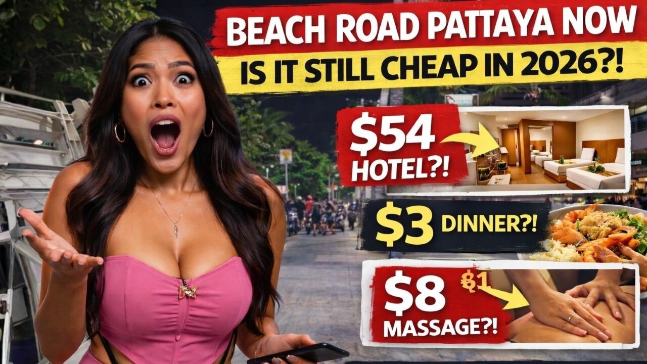 BEACH ROAD PATTAYA 2026 – $54 PER NIGHT?! $3 DINNER?! Tourists Are Shocked!