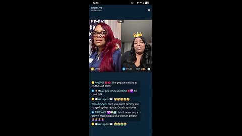 MADAM LO LINED TOMI SHE FANNED OUT. DONT GOT CONTENT ALL IN LO FACE