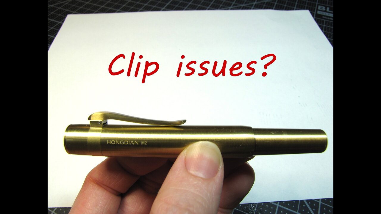 Hongdian m2 brass fountain pen, its got a bit of a problem.