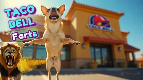 Farting Chihuahua Dog Searches for Taco Bell 🌮 (Funny Animal Fart Animation) 🤣