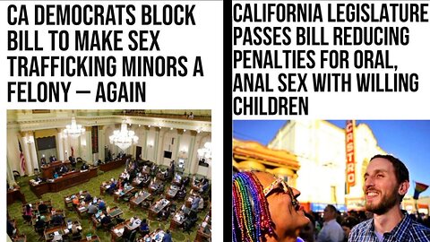 Democrats Legalizing Child Abuse - "The Writing Is On The Wall"