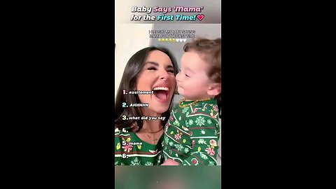 Baby says Mama for the first time #baby #mom #family #kids