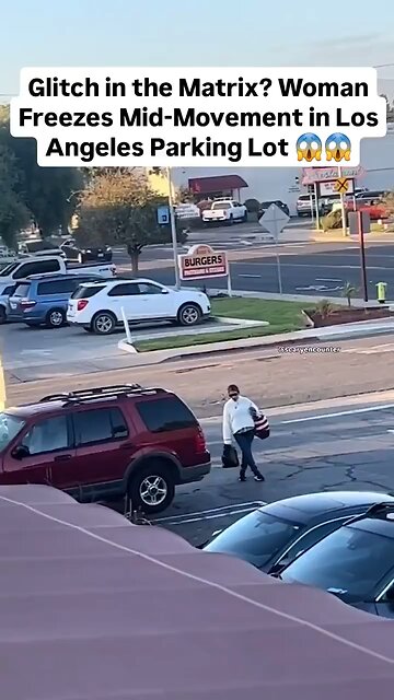 Woman Freezes Mid-Walk. Glitch In The Matrix?
