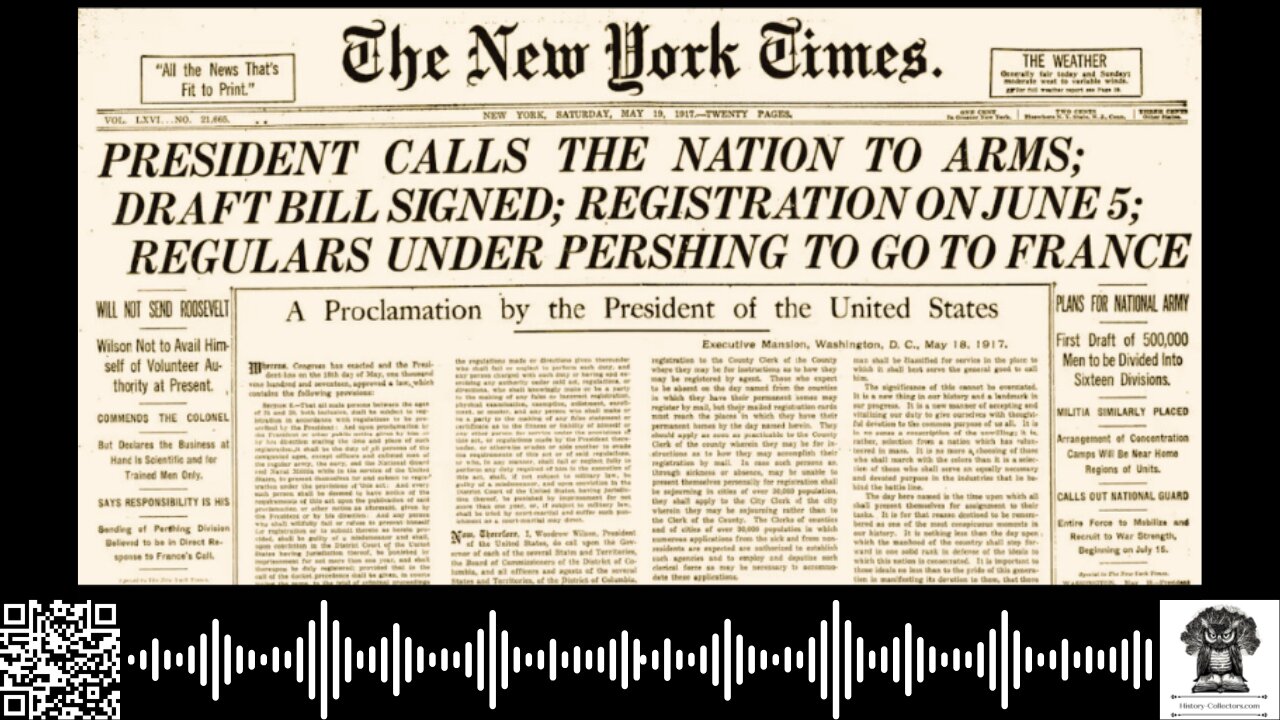 #OnThisDate May 18, 1917: Mandatory Duty