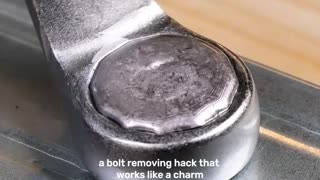 A bolt removing hack that works like a charm
