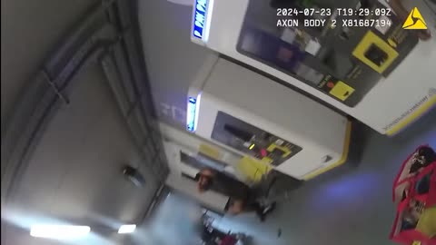 Bodycam footage of alleged assault on police at Manchester Airport shown to jury