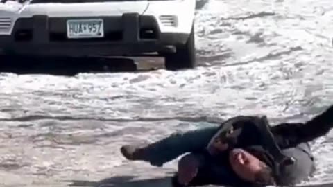 Anti- ICE Agitator Picks Up Flashbang, Instantly Regrets It