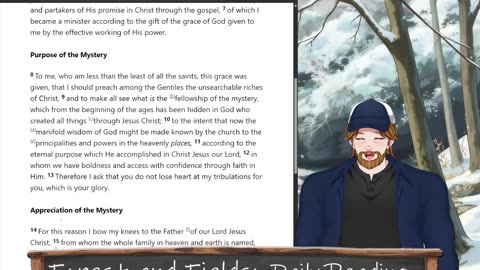 Forest an Fields Daily reading: Ephesians 3