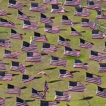 Nearly 3,000 Flags Representing a Life Lost on 9/11