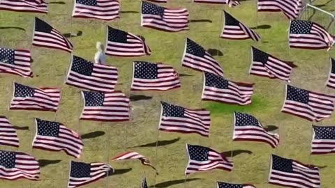 Nearly 3,000 Flags Representing a Life Lost on 9/11