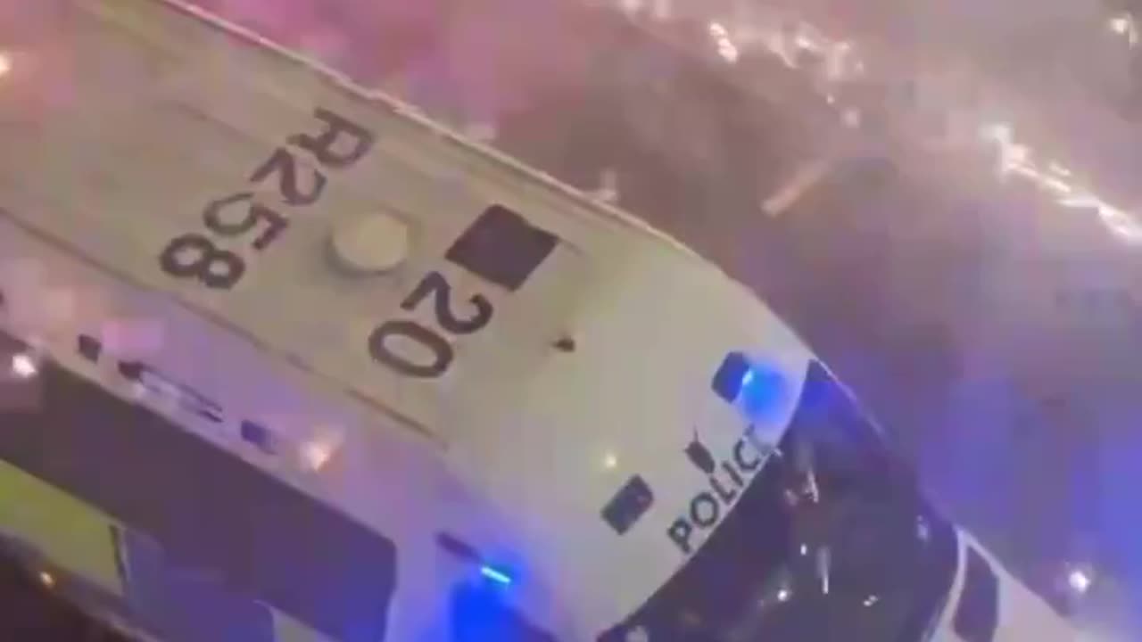 Birmingham locals attack police with fireworks on bonfire night.