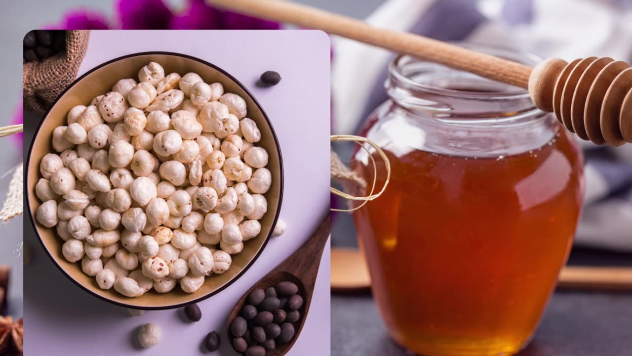 मखाना और शहद एक साथ खाने के फायदे #short #health #viarl #trending