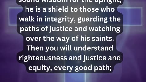 Journey of faith and spiritual growth Proverbs 2:6-9 Daily Bible Verse