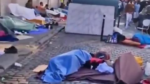 Cold weather in Brussels,