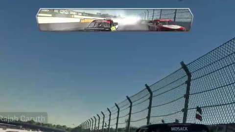 When you crash twice in Rockingham Speedway and still win the Nascar Race