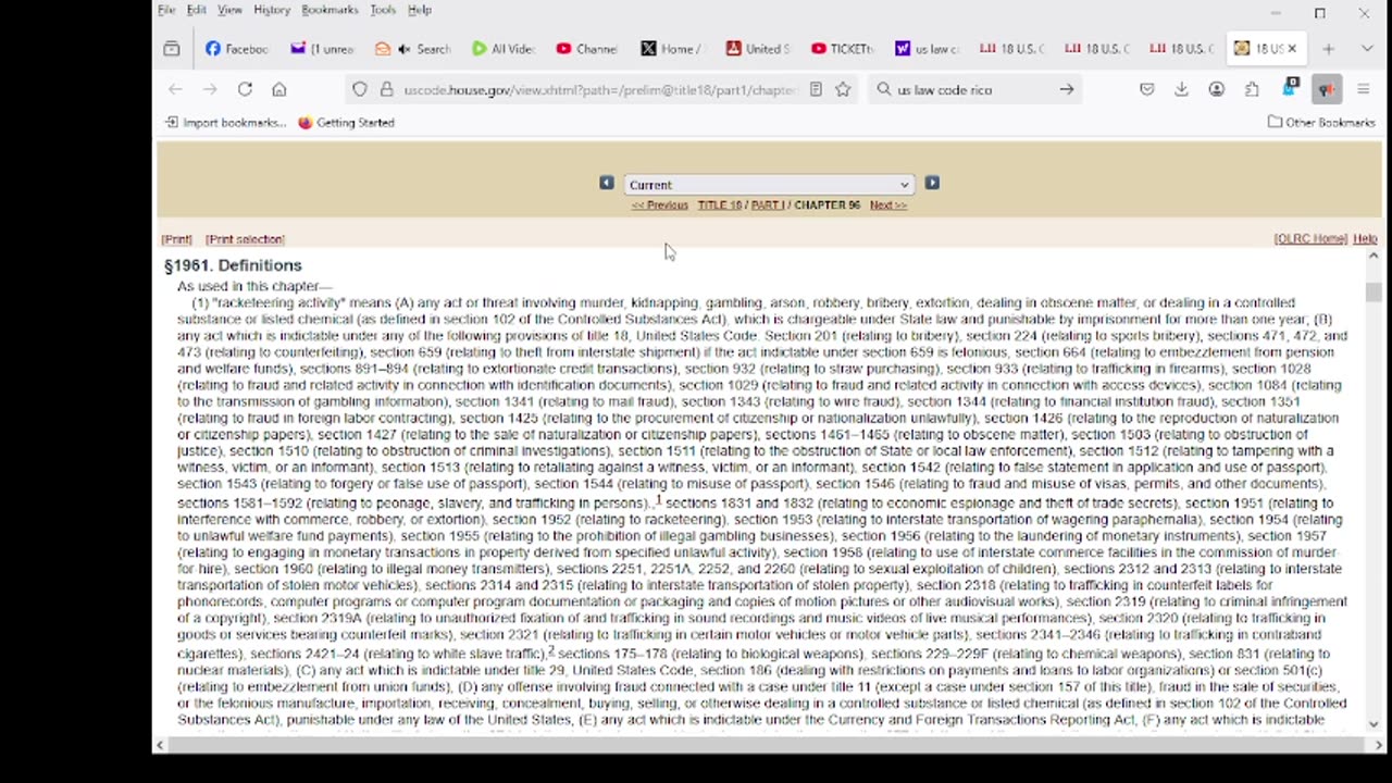 CHAPTER 96—RACKETEER INFLUENCED AND CORRUPT ORGANIZATIONS