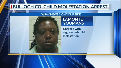 Bulloch Co black man arrested on child molestation incest other charges