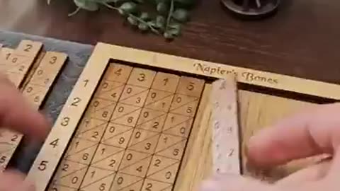 A 400 year old calculator invented by John Napier of Scotland, a pioneer of math innovation
