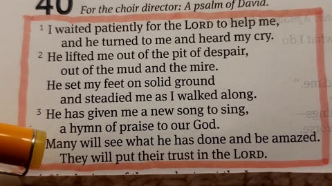 I waited patiently for the LORD to help me, and he turned to me and heard my cry..