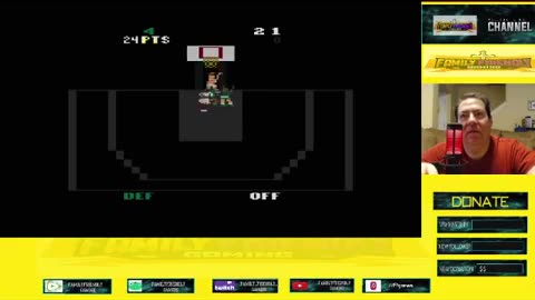 Double Dunk Atari 2600 Gameplay