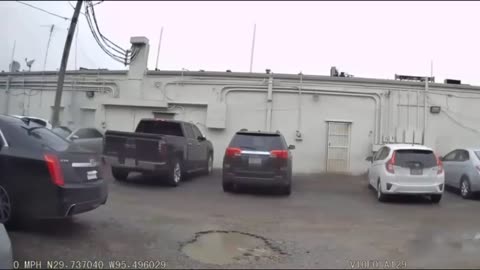 Black Male Strong Armed Robbery of Lady in Houston Parking Lot