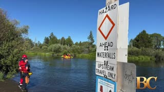 6 swept over Oregon waterfall; 1 dead and 2 missing