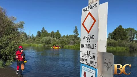 6 swept over Oregon waterfall; 1 dead and 2 missing