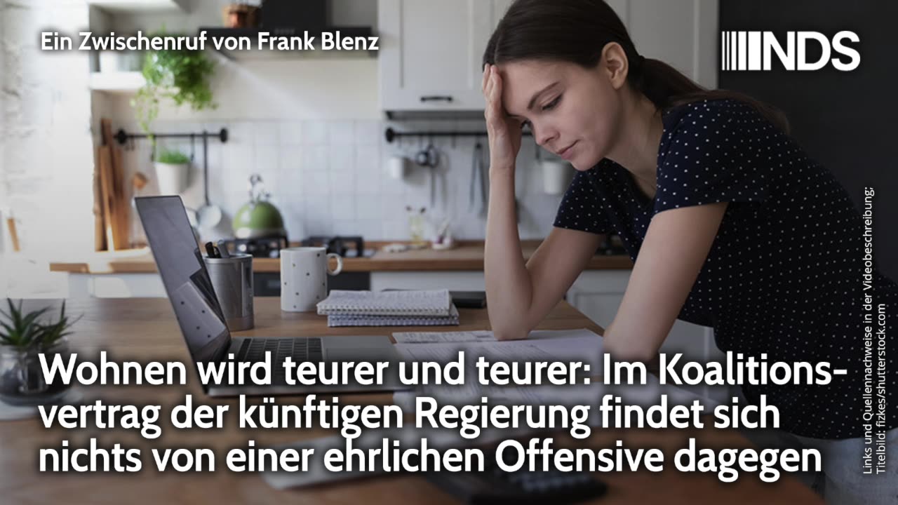 Wohnen wird teurer und teurer: Im Koalitionsvertrag keine ehrliche Offensive dagegen | Blenz NDS