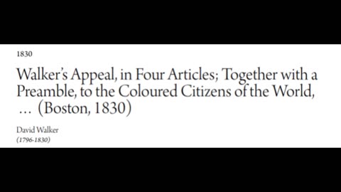 Walkers Appeal, Four Articles. Article 2, part 1.