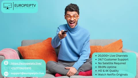 Watch Live TV Anywhere in Europe with EuropeIPTV.live | Premium IPTV for 2025