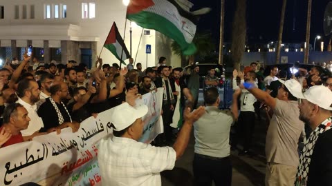 مسيرة شعبية بطنجة دعما لأسطول الصمود إستنكارا لإستمرار تجويع وحصار غزة 14 09 2025 اسقاط التطبيع