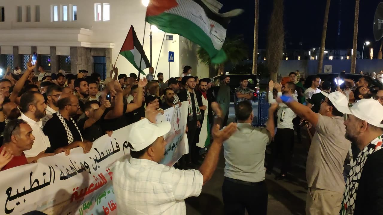 مسيرة شعبية بطنجة دعما لأسطول الصمود إستنكارا لإستمرار تجويع وحصار غزة 14 09 2025 اسقاط التطبيع