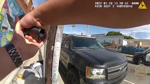 LAPD Shoot Gang Member with a Gun