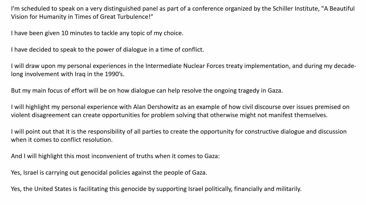 Scott Ritter A Beautiful Vision for Humanity in Times of Great Turbulence!