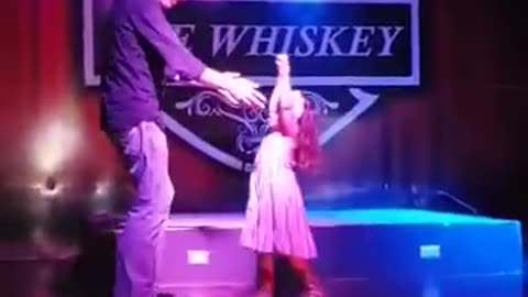 3 year-old Bella and her Daddy dancing at the Whiskey Costa Rica ❤️