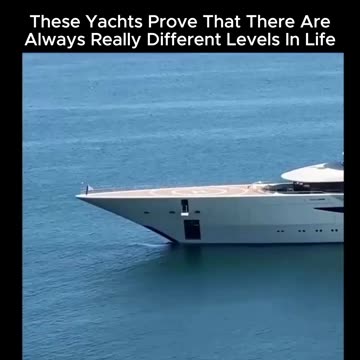 These yachts prove that there are always really different levels in life 💪