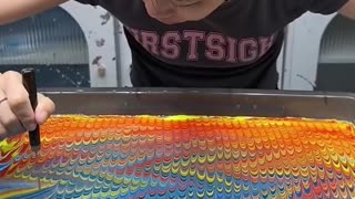 Forget tie dyeing, this painting technique is EVERYTHING!