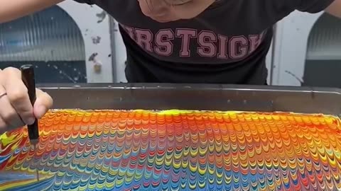 Forget tie dyeing, this painting technique is EVERYTHING!