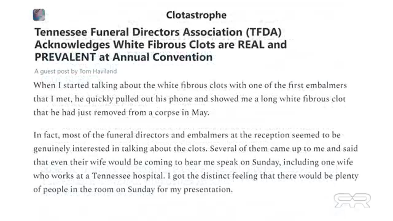 Embalmers Still Seeing Death by Clot Shot