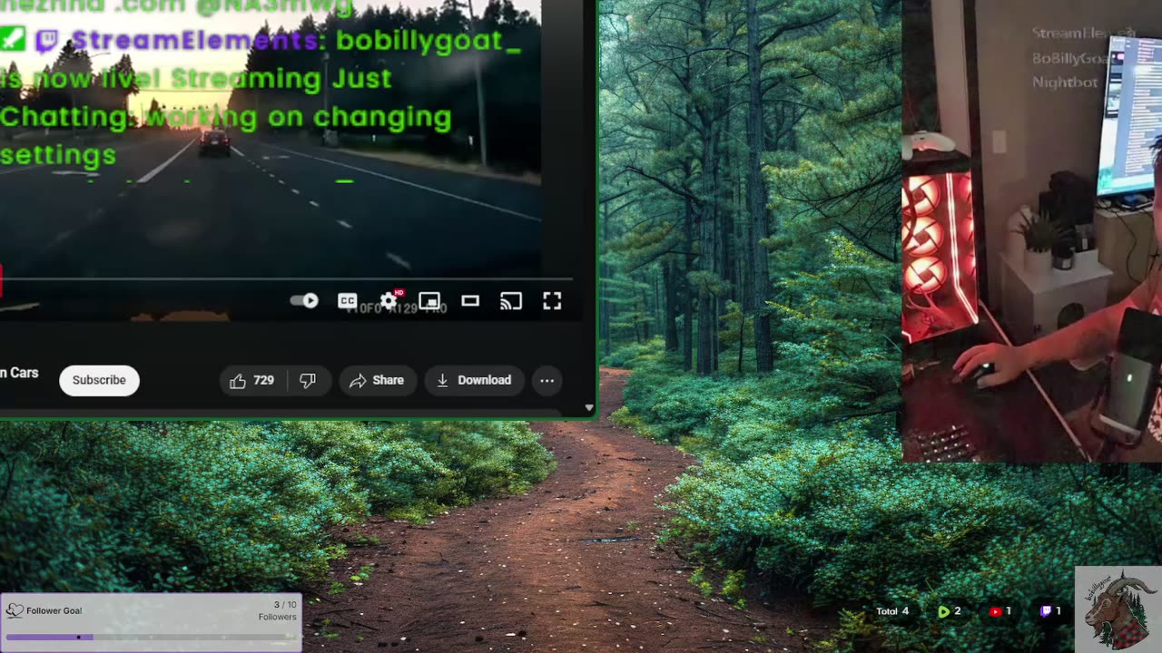 working on changing settings